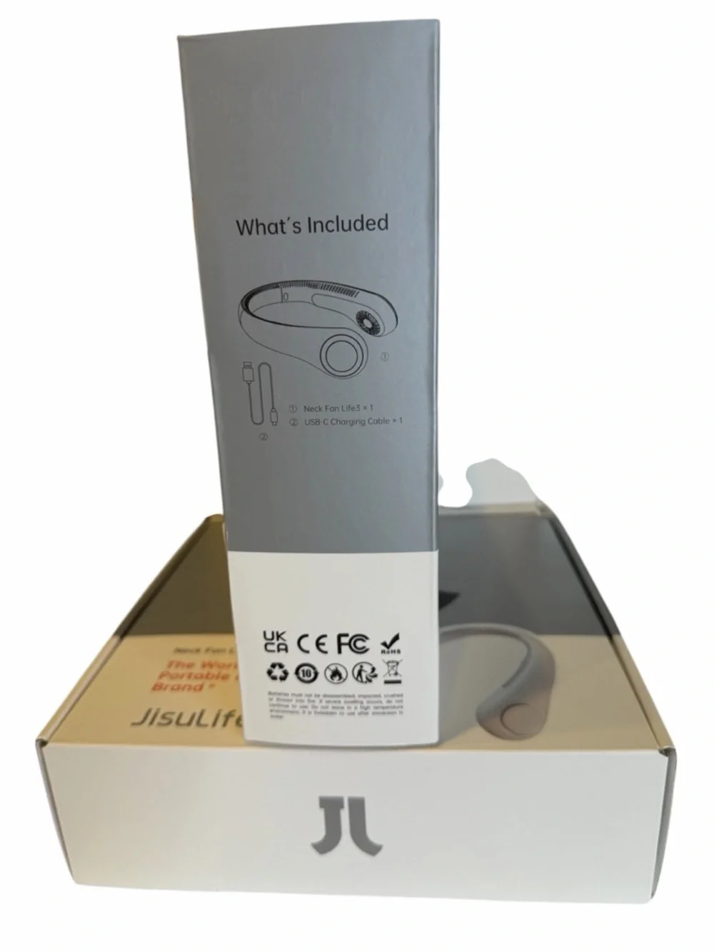 JUSULIFE Life 3 Portable Neck Fan - New Generation 360 Airflow - Open Box